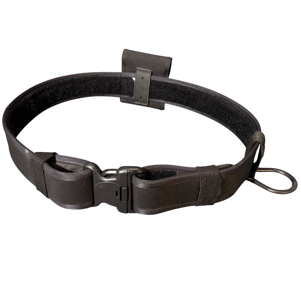 Blackhawk Tactical Duty Belt Mens Medium Black Nylon with Pouch and D-Ring 44in